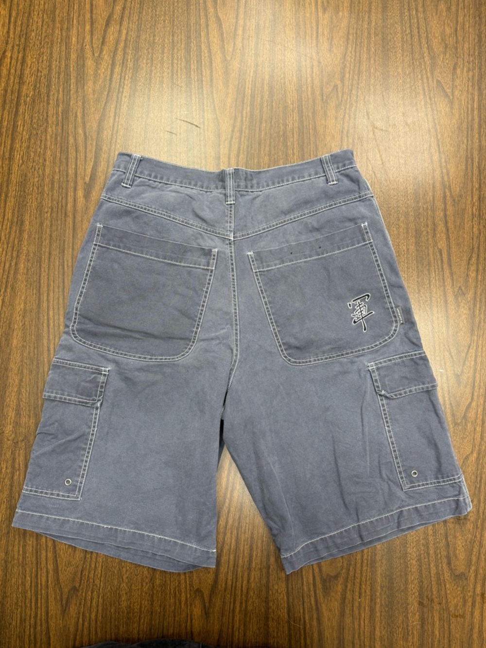 BreakDown Vintage Cargo Shorts in Faded Blue circa 1996 pre Y2K Rare Skater 🛹 - Picture 12 of 12